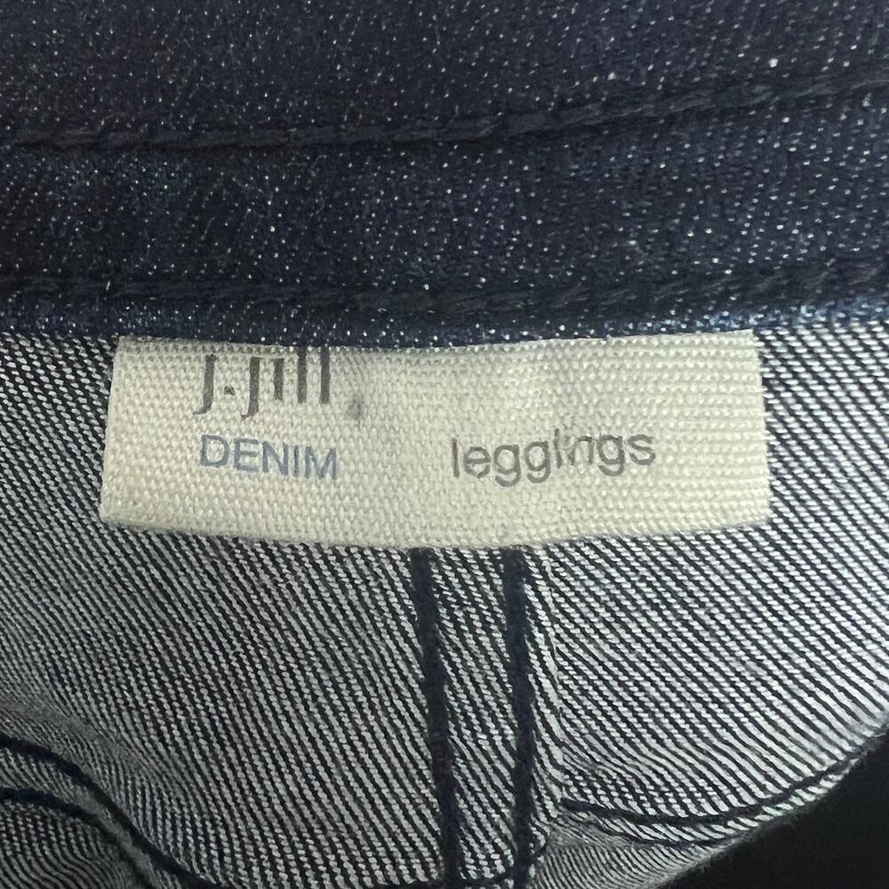 J.Jill Womens 16 Coastal Minimalist Staple Classic Stretchy Dark Denim Leggings - Picture 6 of 13